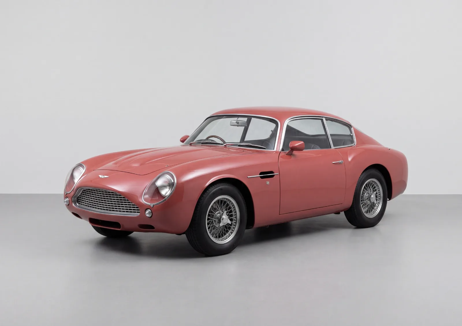 1961 Aston Martin DB4 GT Zagato in Light muted red · Gloss, Carbonography print