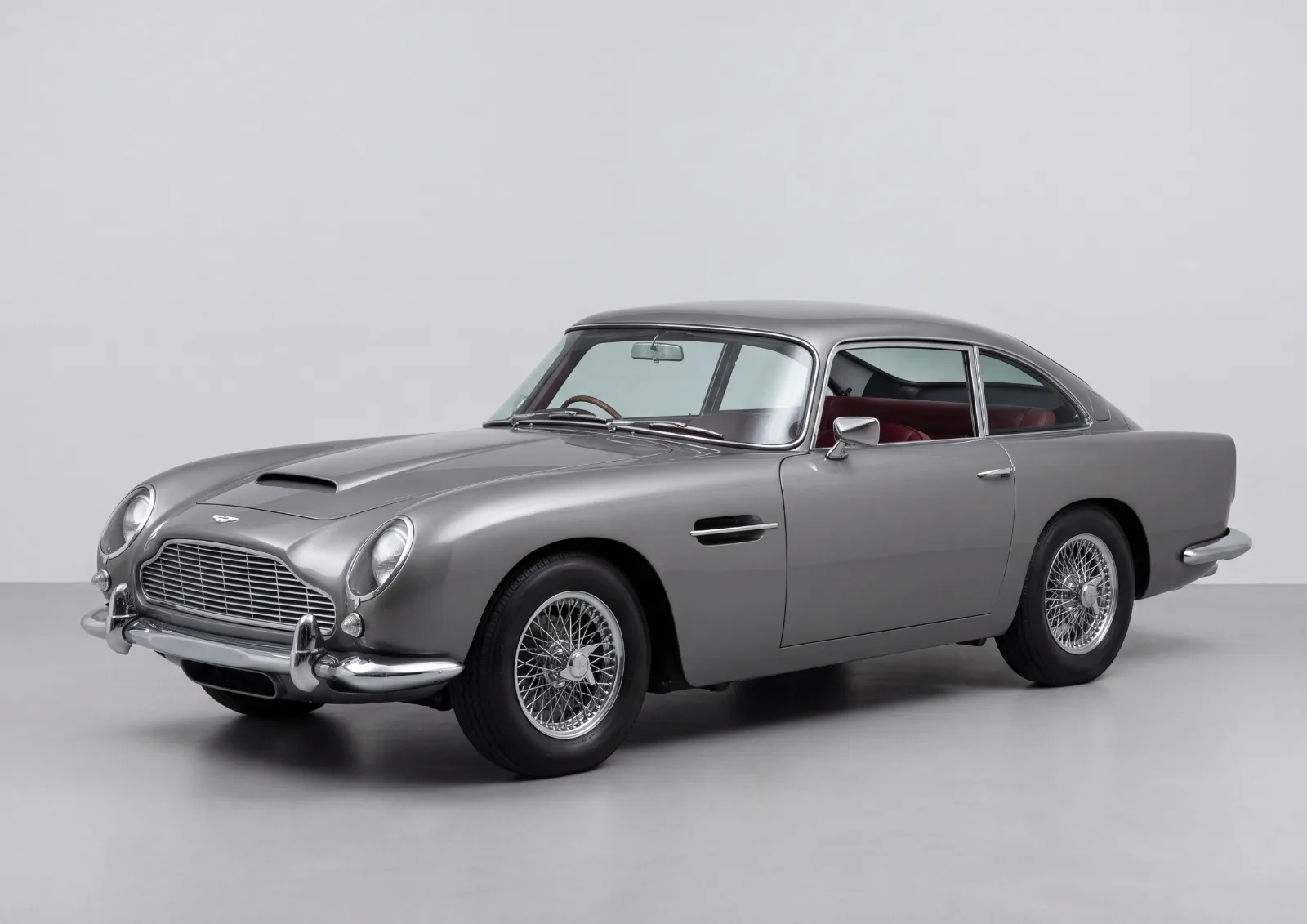 1964 Aston Martin DB5 Coupe (RHD) in Mid grey · Gloss, Carbonography print