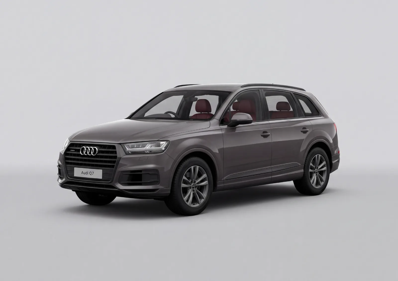 Audi Q8 55 TFSI quattro S line (Q7 Coupe equivalent) in Dark grey · Gloss, Carbonography print