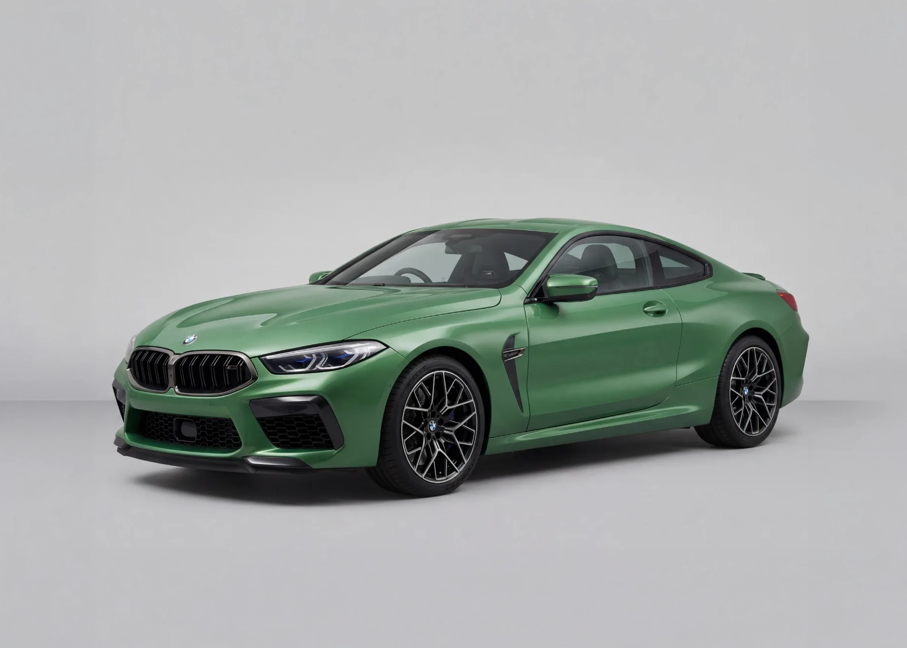 BMW M8 Competition Coupe (F92) in Muted green · Gloss, Carbonography print
