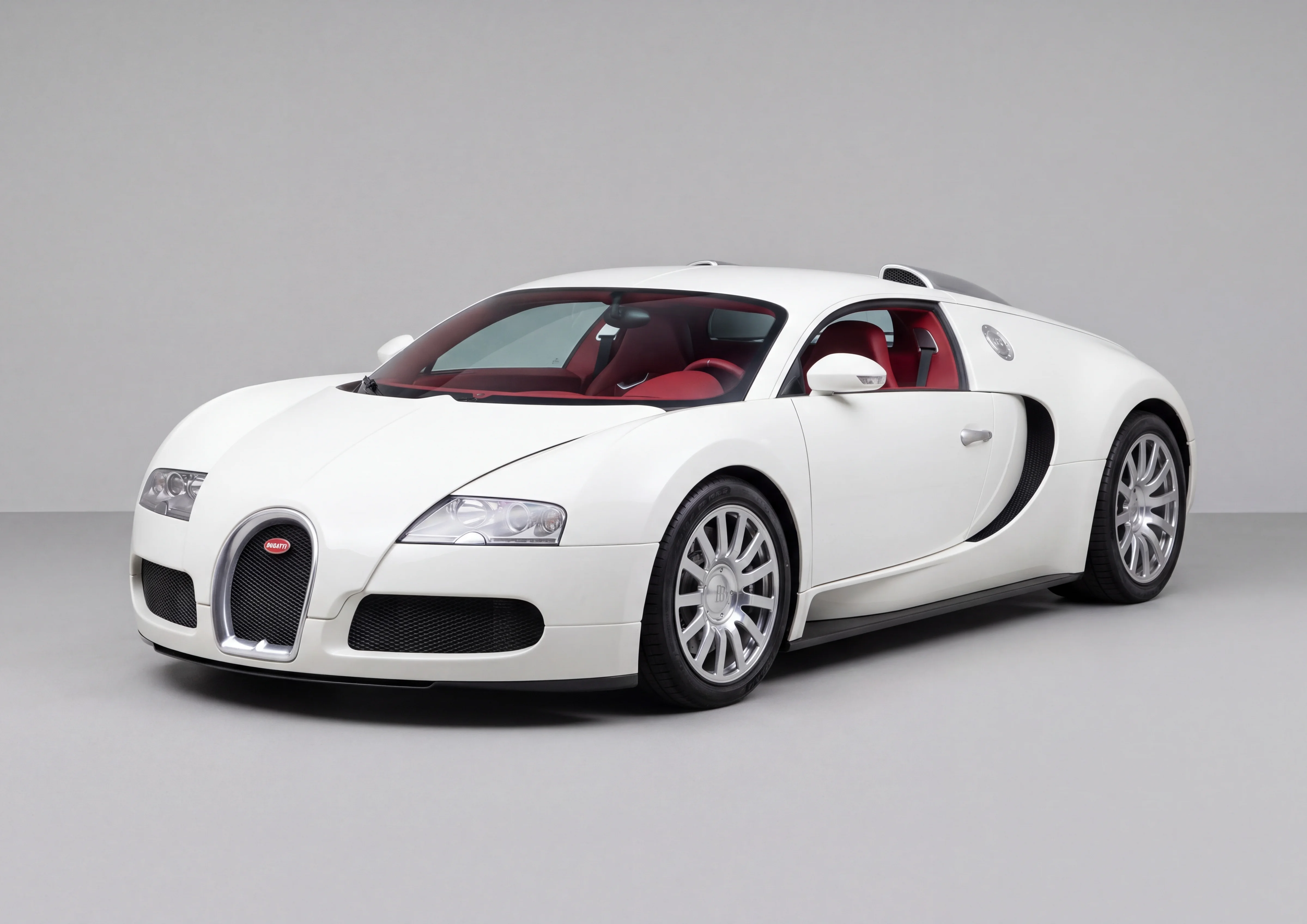 Bugatti Veyron 16.4 (2006) in White · Gloss, Carbonography print