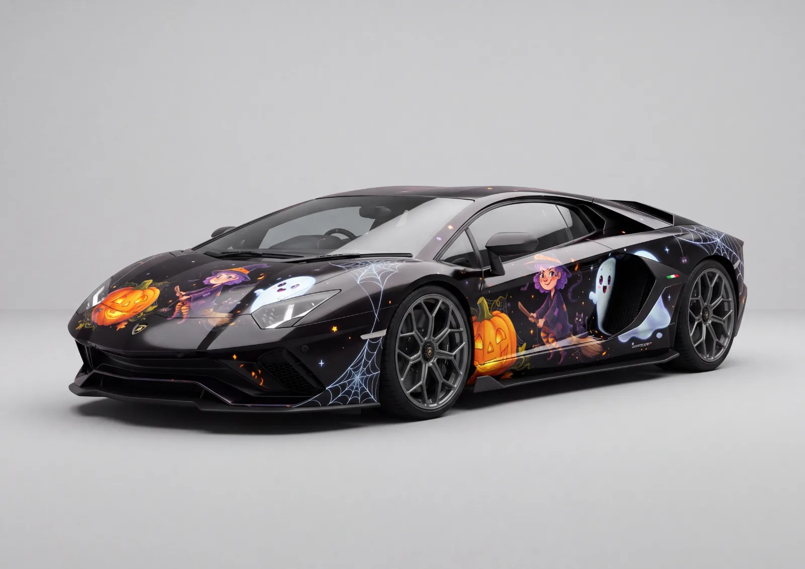 Lamborghini Aventador SVJ (2019) in Blue · Gloss, Carbonography print