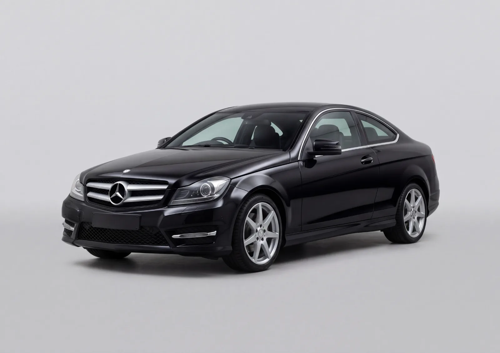 2015 Mercedes-Benz C-Class C 250 d Sport Coupe (C205) in Black · Gloss, Carbonography print