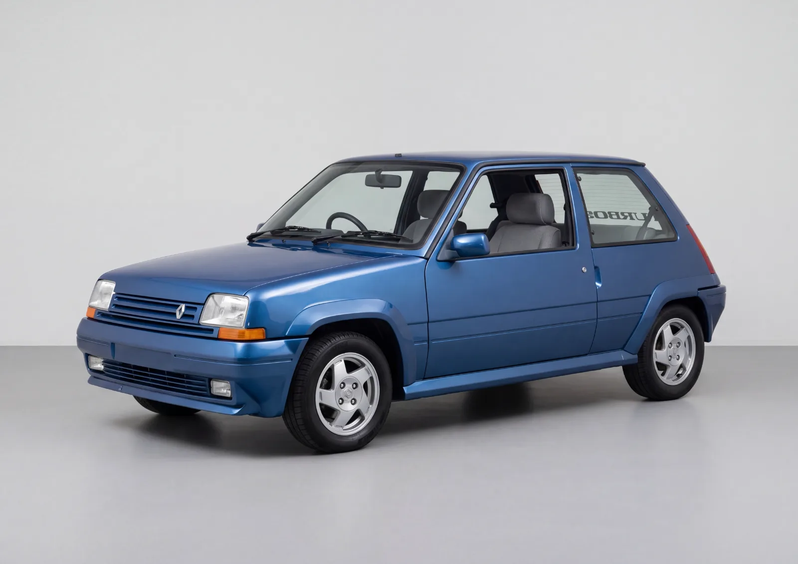 1988 Renault 5 GT Turbo (Phase 2) in Blue · Gloss, Carbonography print